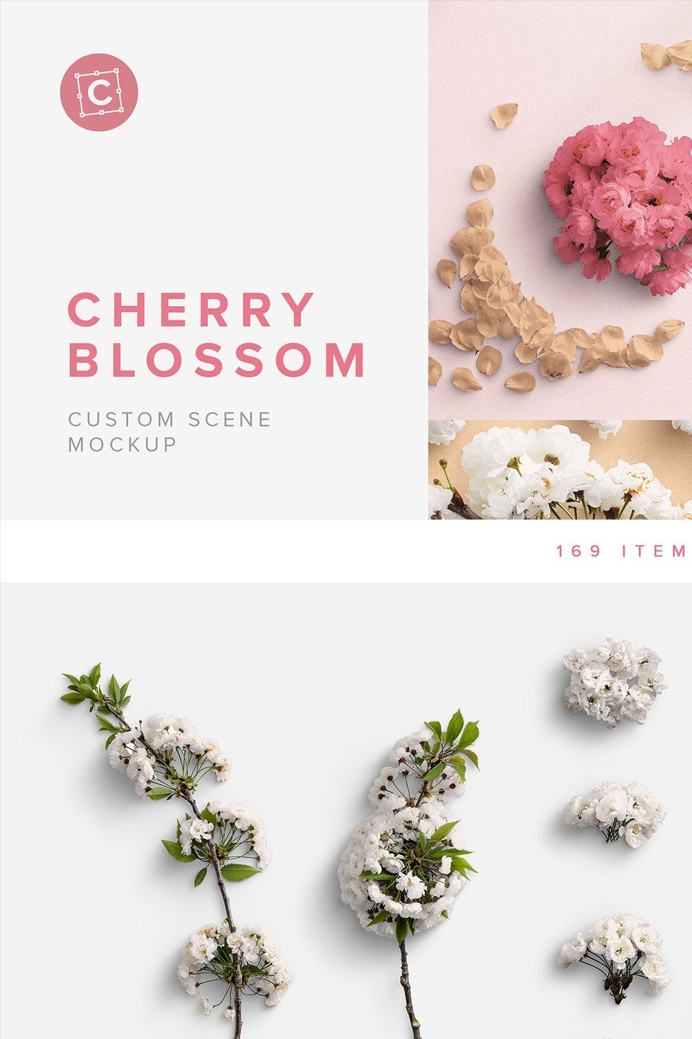 Cherry Blossom Custom Scene pinterest preview image.