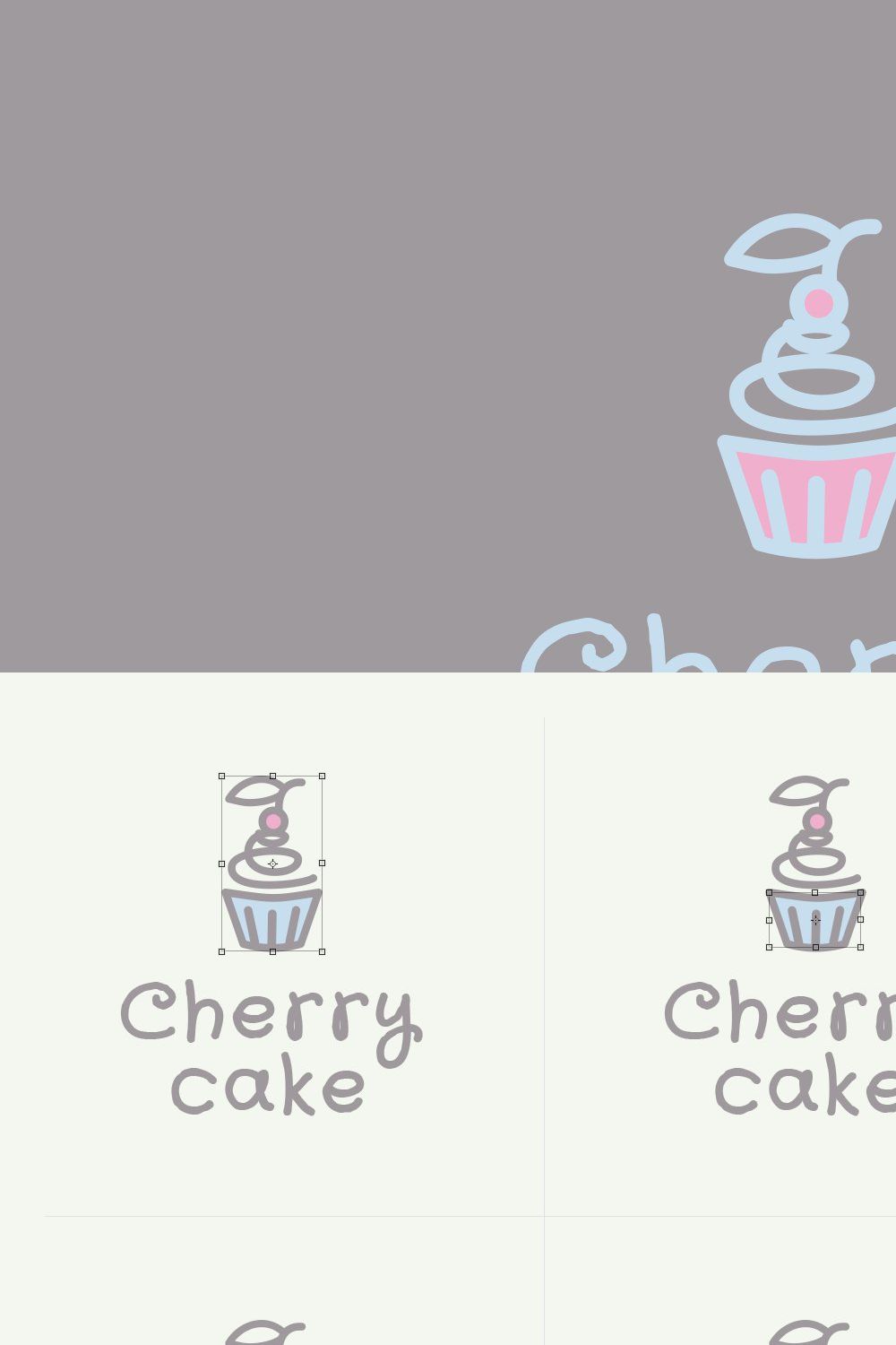 Cherry cake pinterest preview image.