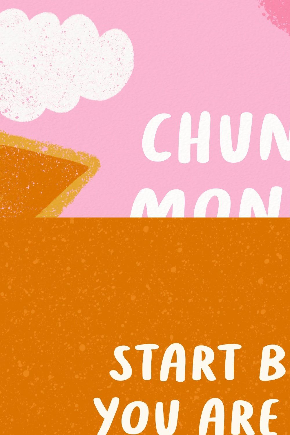 Chunky Monkey | Handwritten Font pinterest preview image.