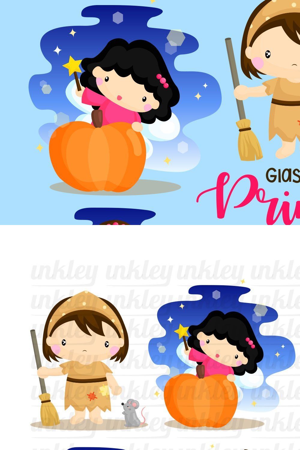 Cinderella Story Fairytale Clipart pinterest preview image.