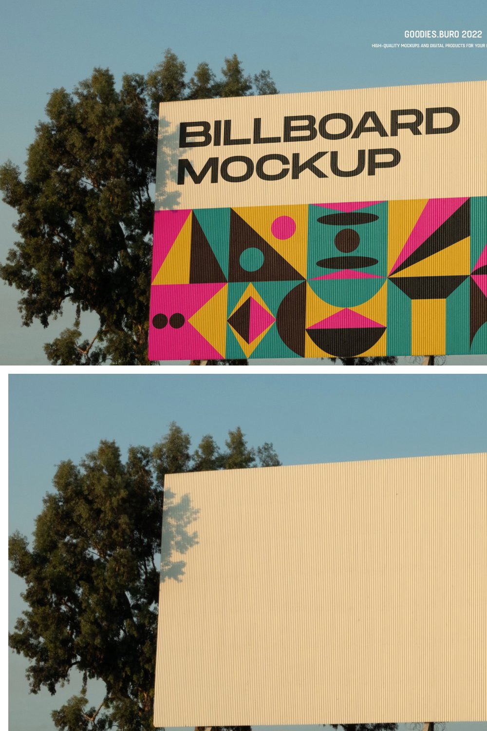 City Billboard Mockup pinterest preview image.