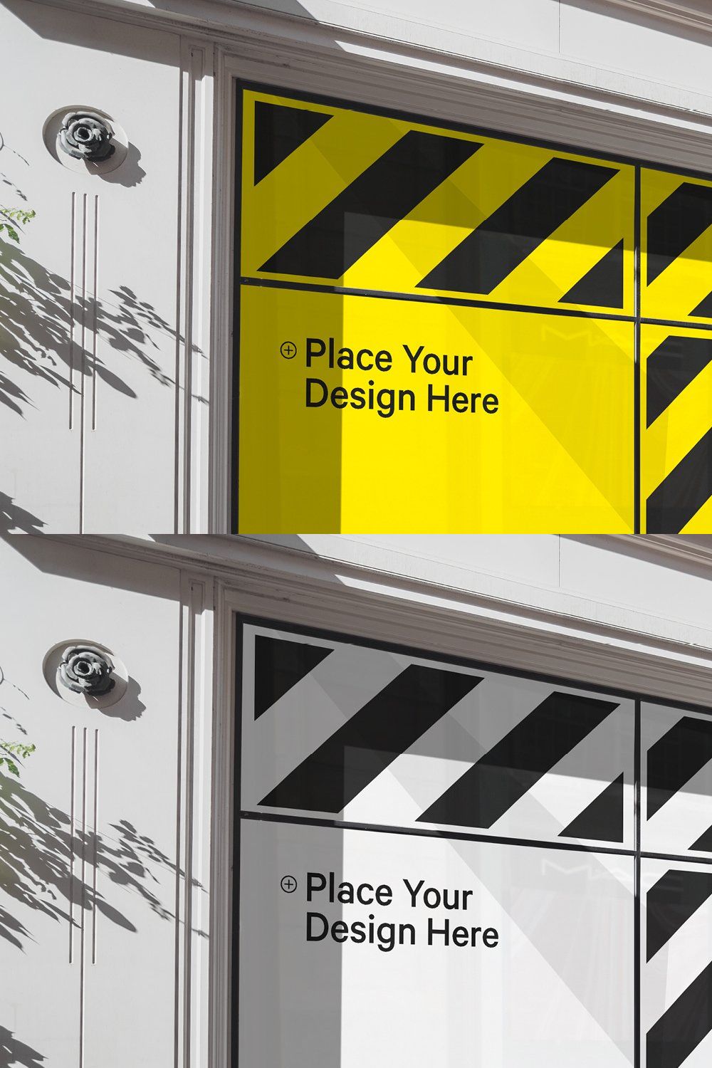 City Retail Shop Facade Mockup pinterest preview image.