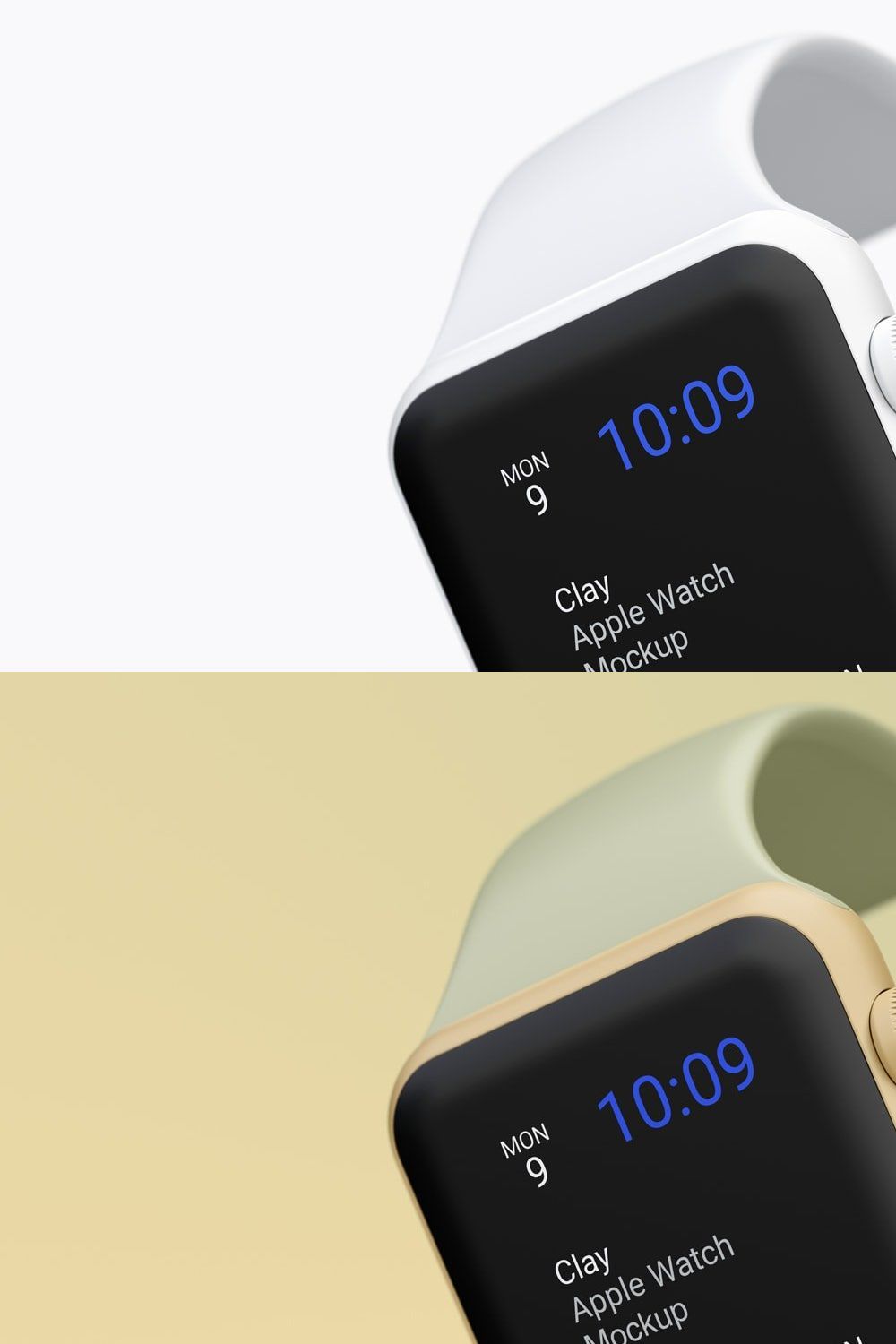 Clay Apple Watch Mockup 02 pinterest preview image.