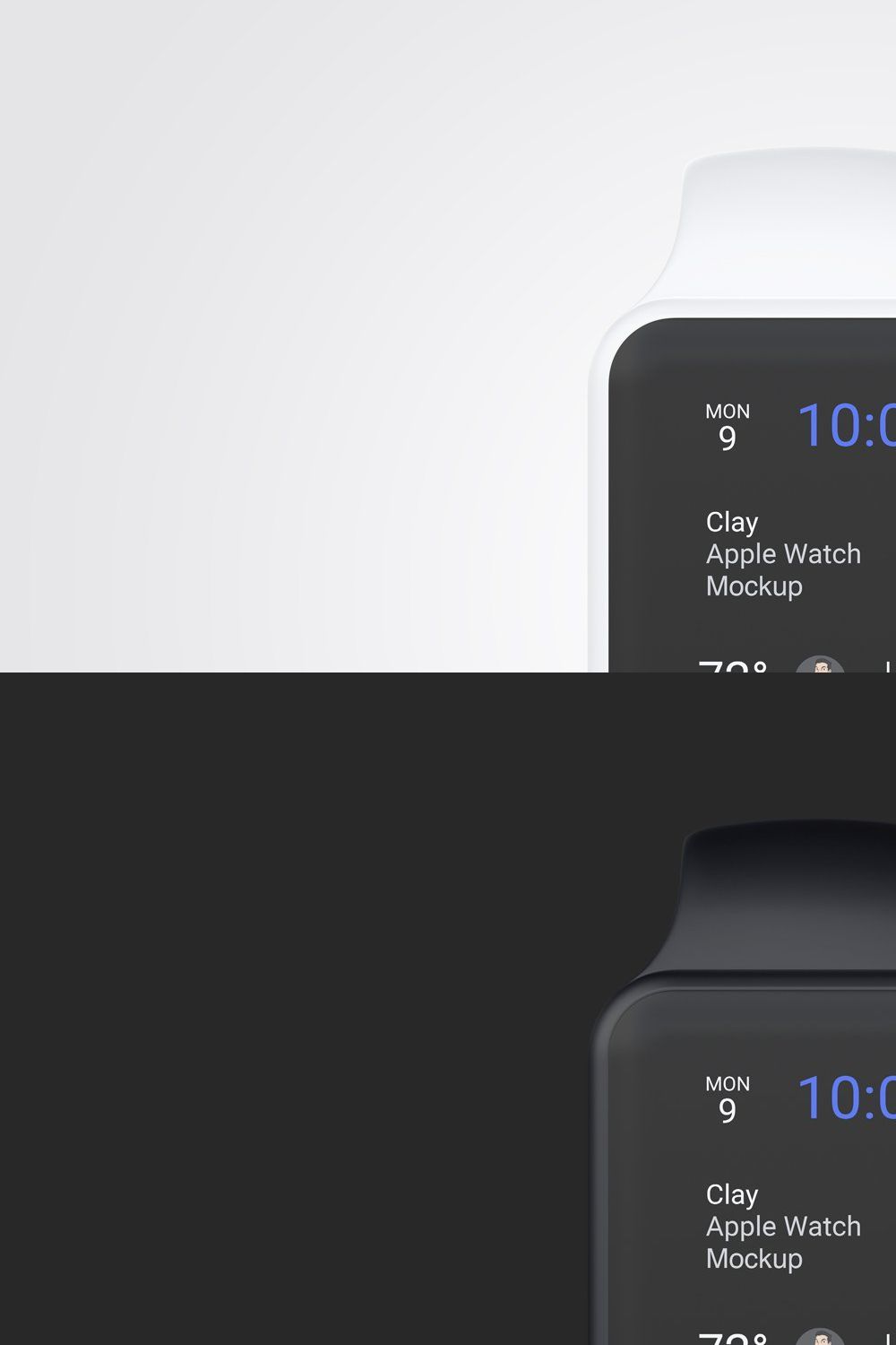 Clay Apple Watch Mockup 04 pinterest preview image.