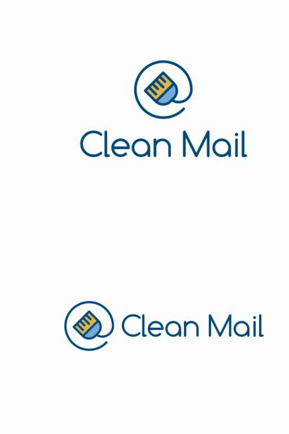 Clean Mail At Logo pinterest preview image.