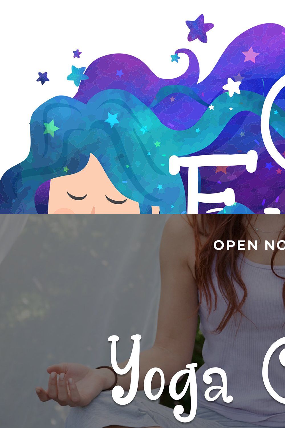 Close Eyes Playful Display Font pinterest preview image.