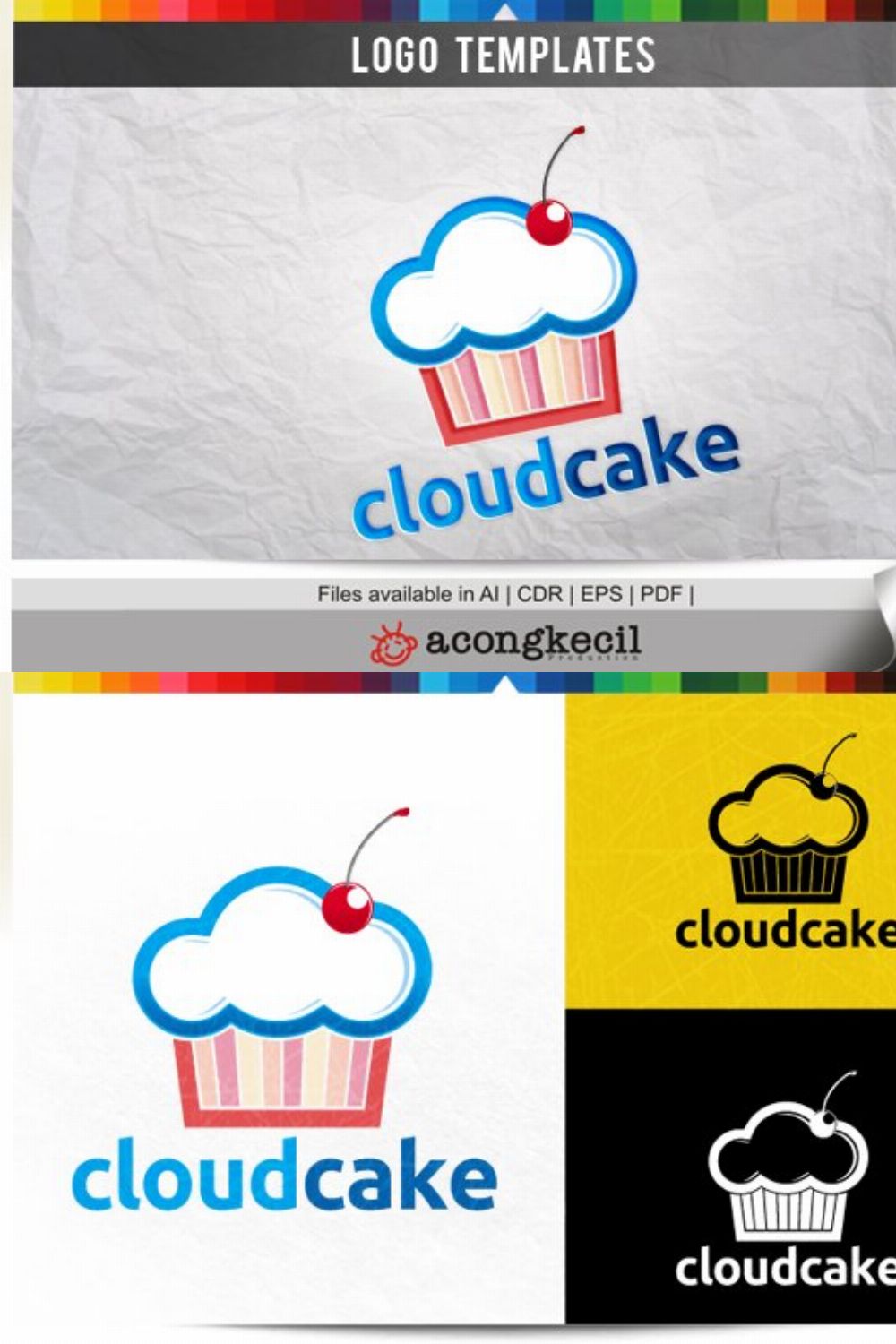 Cloud Cake pinterest preview image.