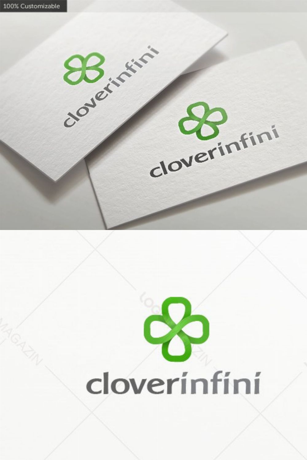 Clover Infinity logo pinterest preview image.