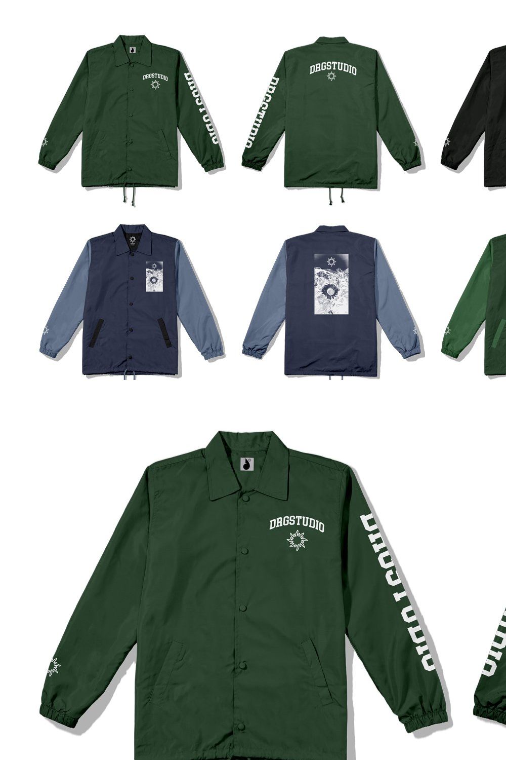 Coach Jacket Mockup pinterest preview image.