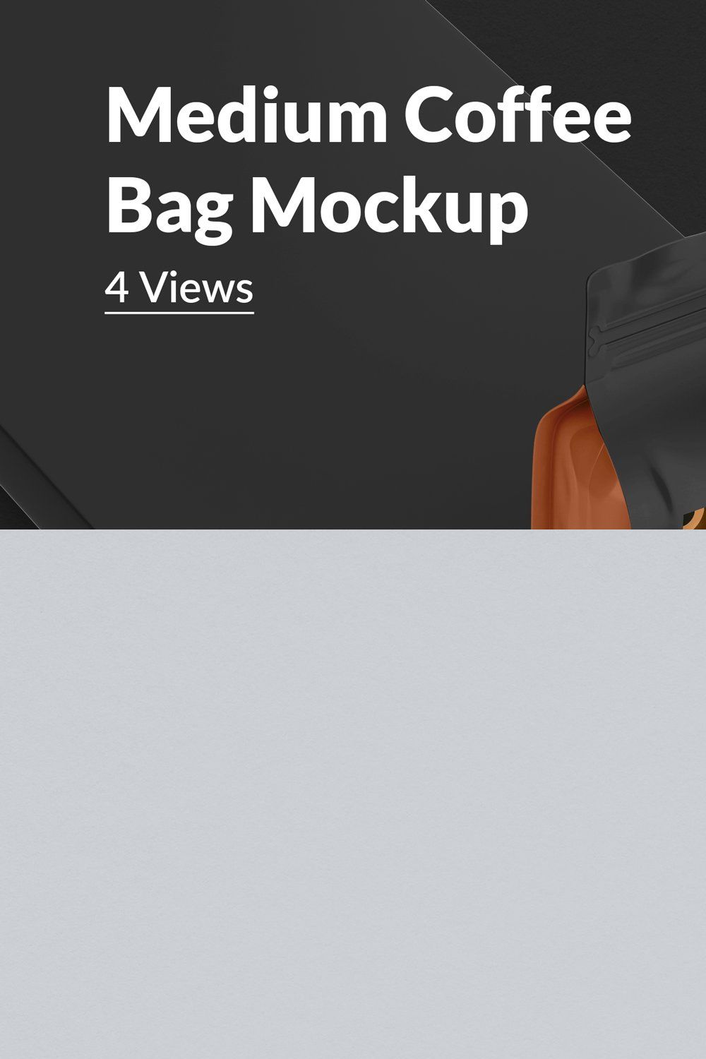 Coffee Bag Mockup (Medium Size) pinterest preview image.