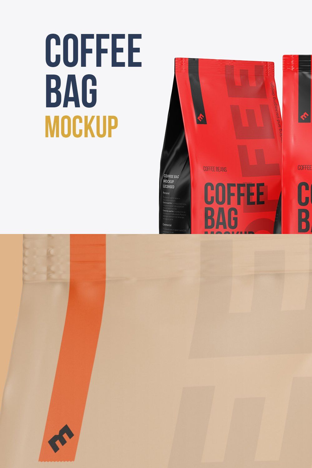 Coffee Bag, three Pouches one scene pinterest preview image.
