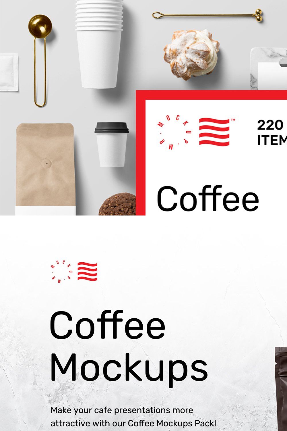 Coffee Mockups - Scene Creator pinterest preview image.