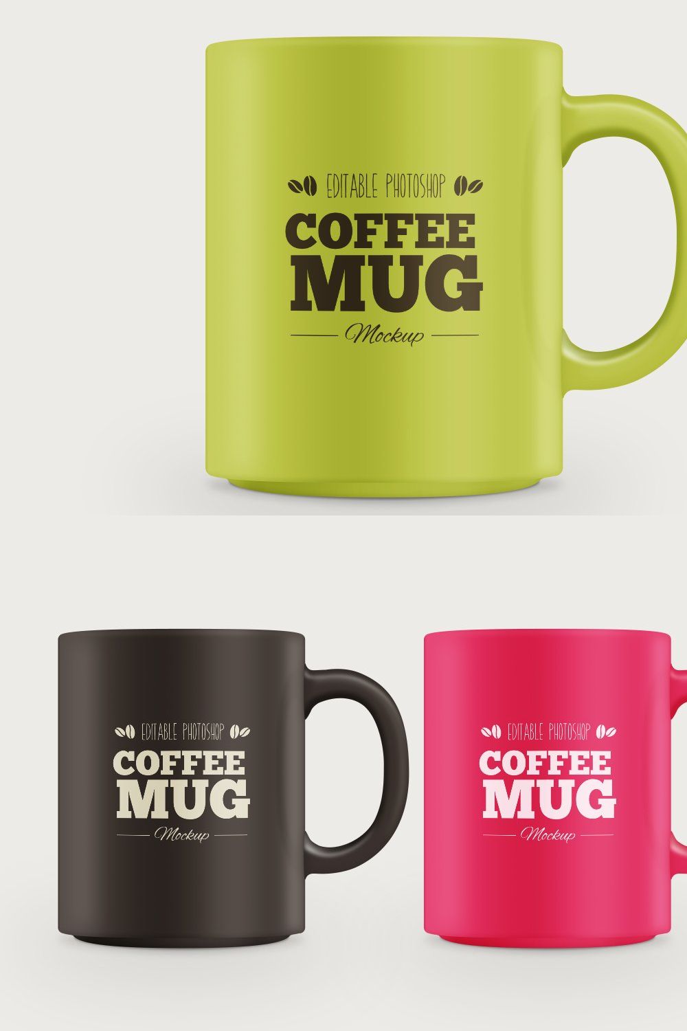 Coffee Mug Mockup pinterest preview image.