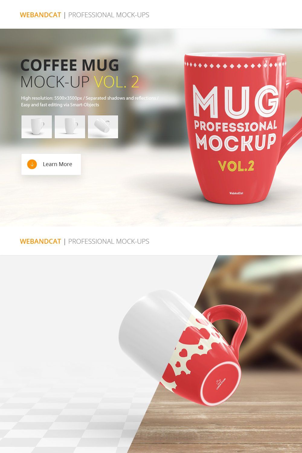 Coffee Mug Mockup vol.2 pinterest preview image.