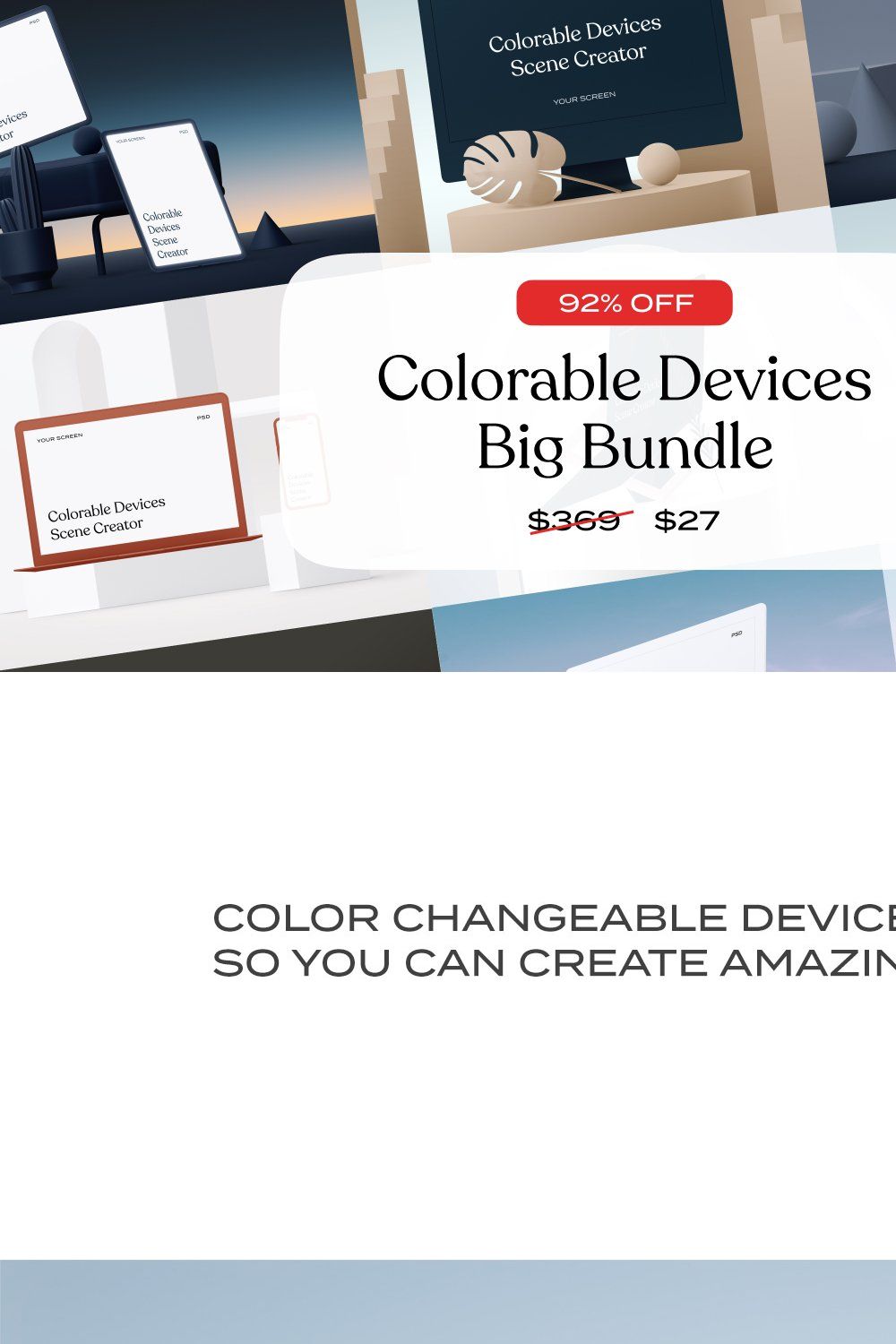 Colorable Devices Scene Creator pinterest preview image.