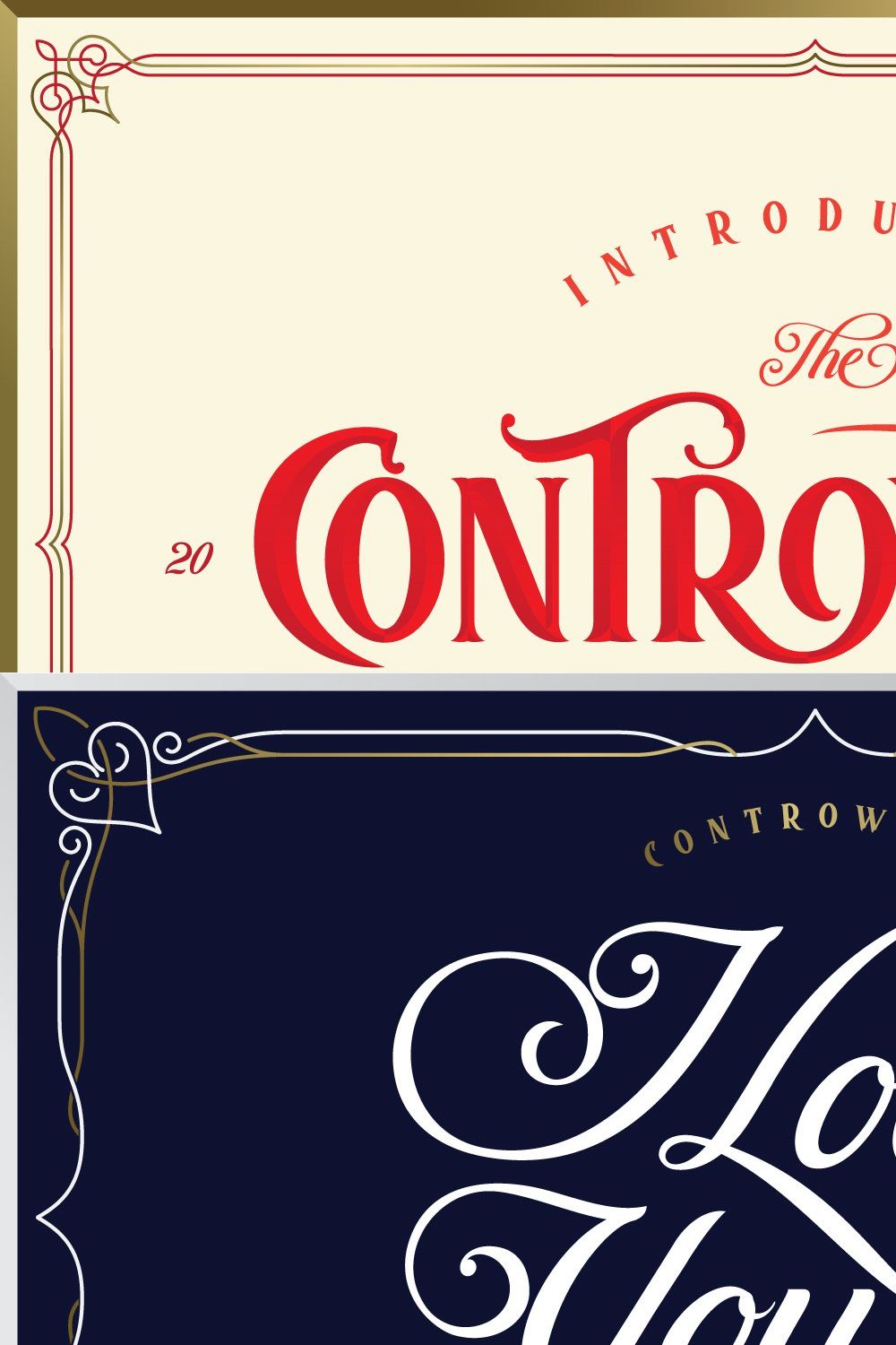 Controwell Victorian Typeface 30%! pinterest preview image.