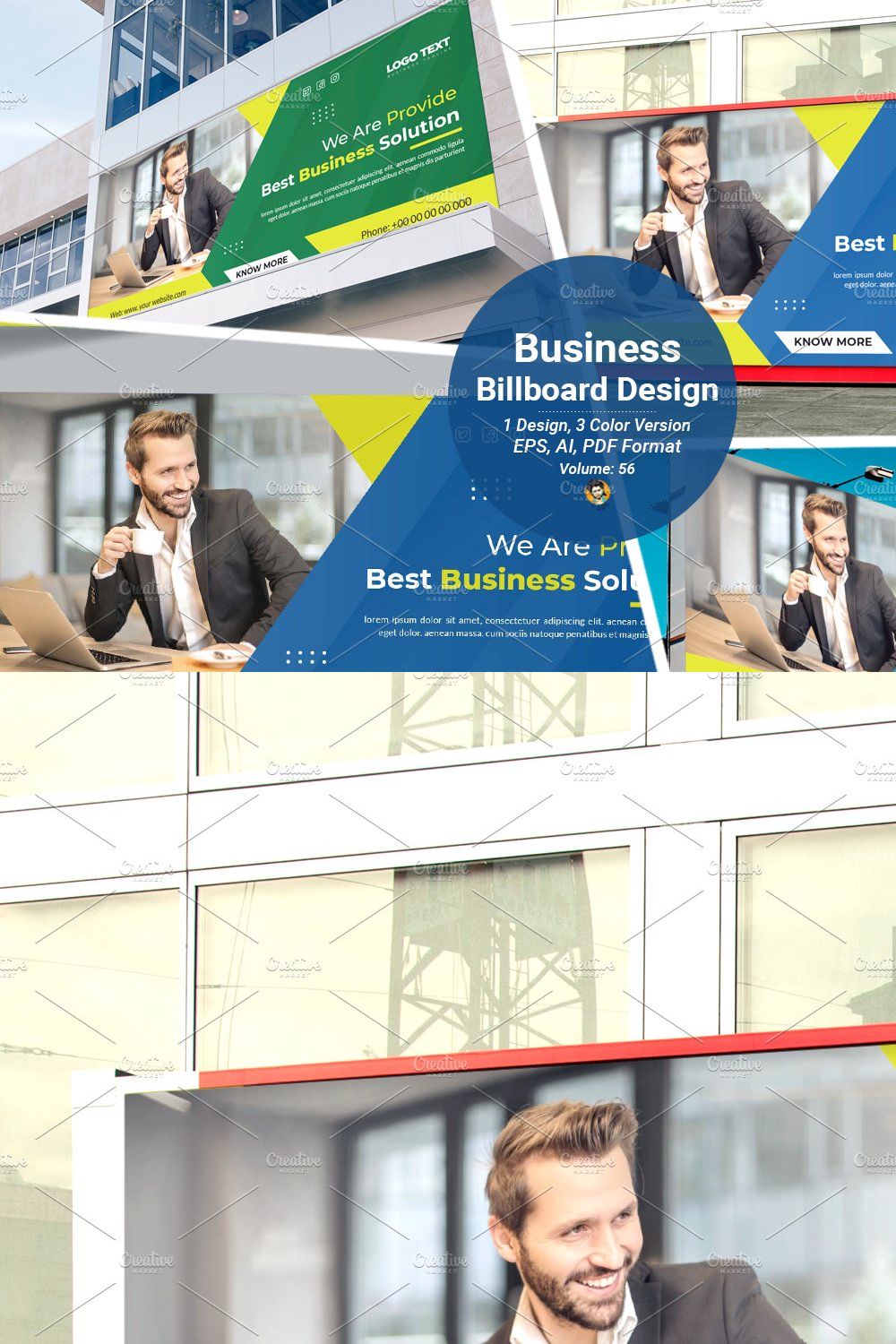 Corporate Business Billboards pinterest preview image.