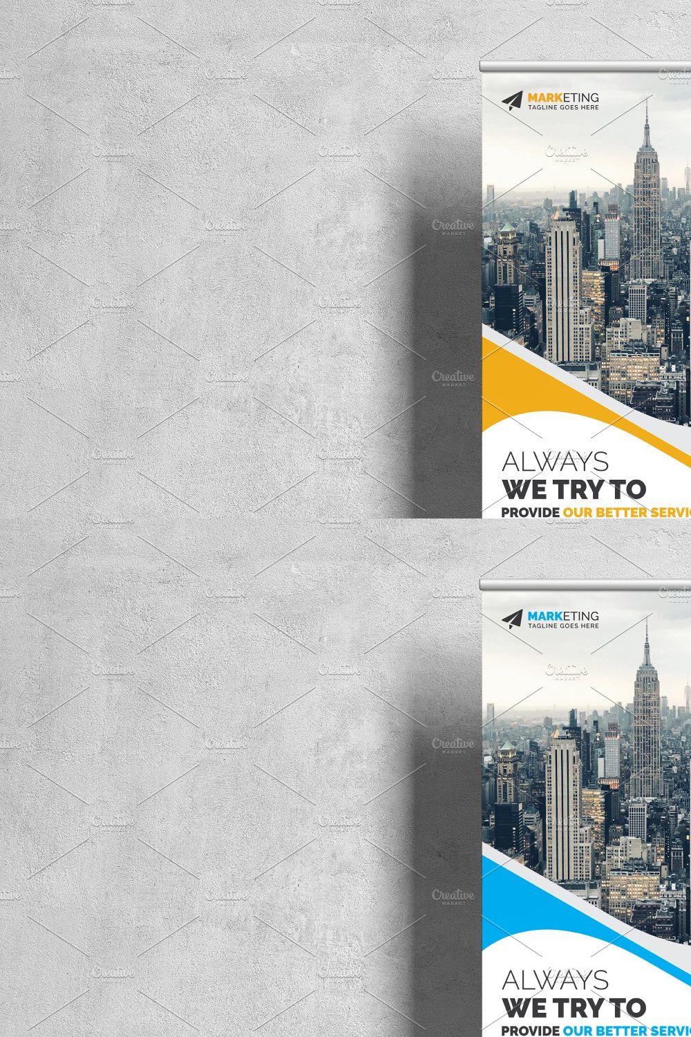 Corporate Business Roll Up Banner pinterest preview image.