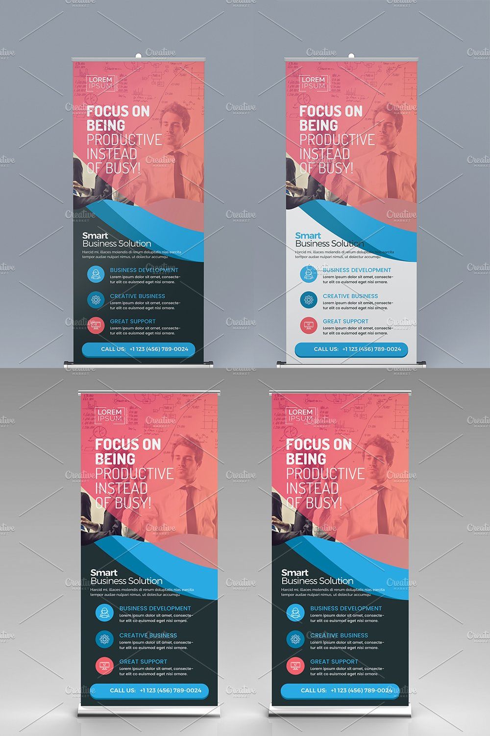 Corporate Roll Up Banner pinterest preview image.