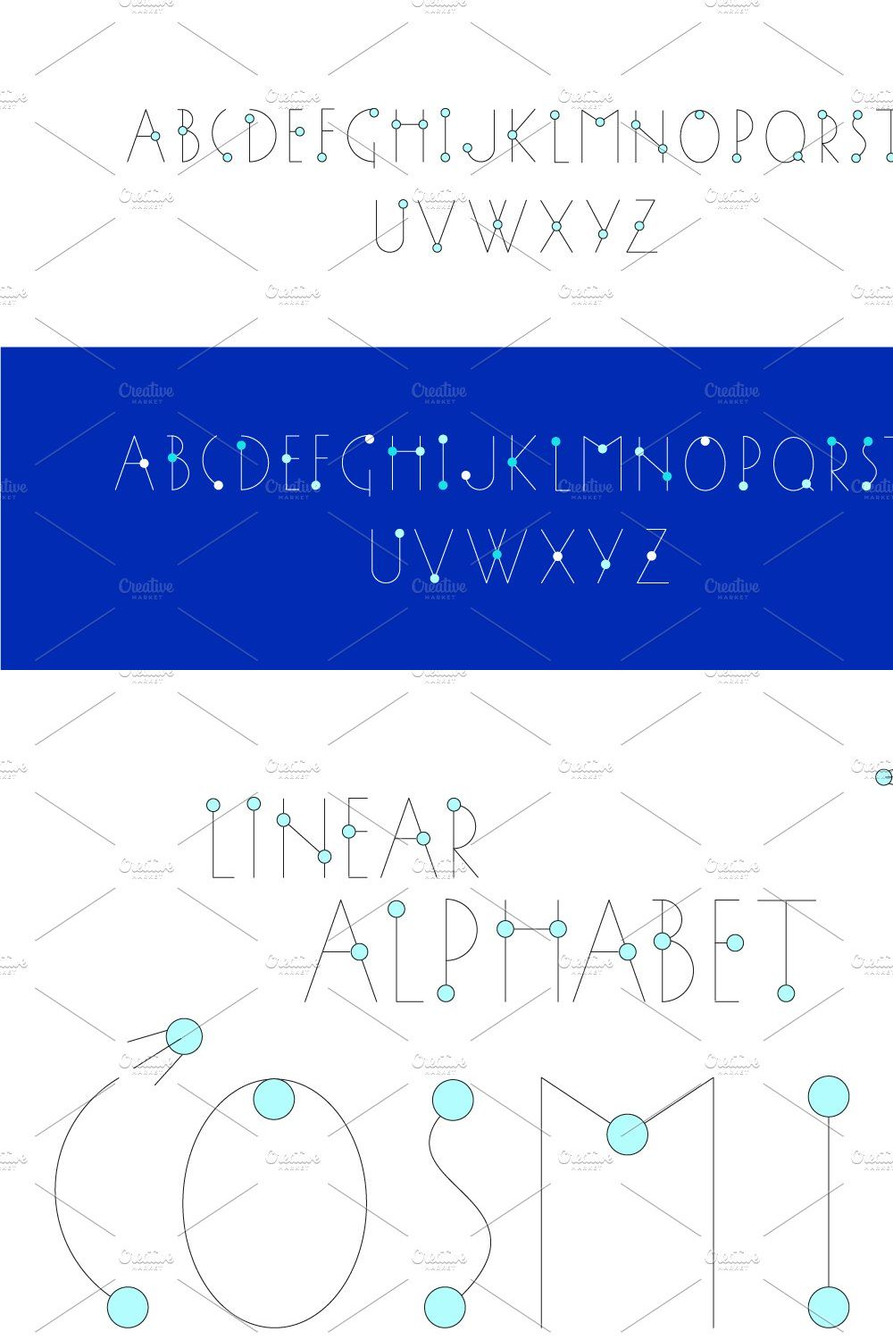 COSMIC alphabet pinterest preview image.