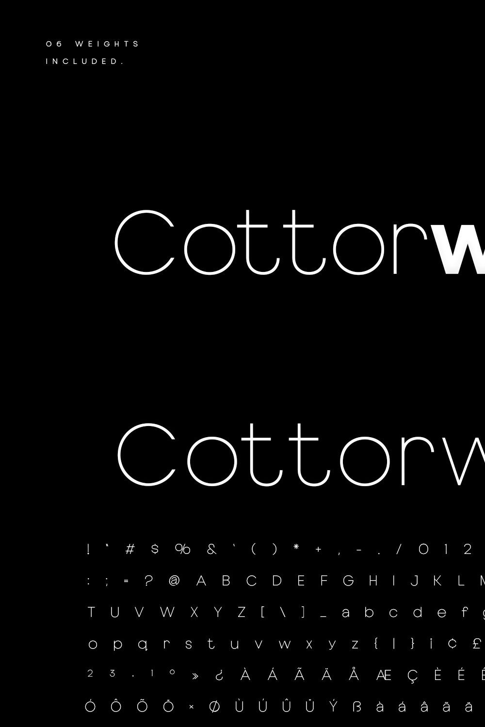 Cottorway Display Typeface pinterest preview image.