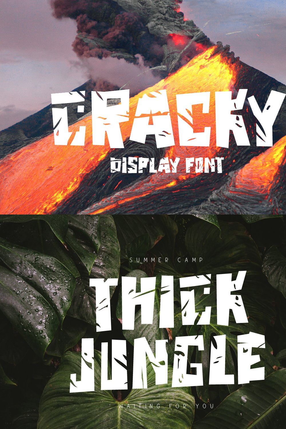 Cracky Display Font pinterest preview image.