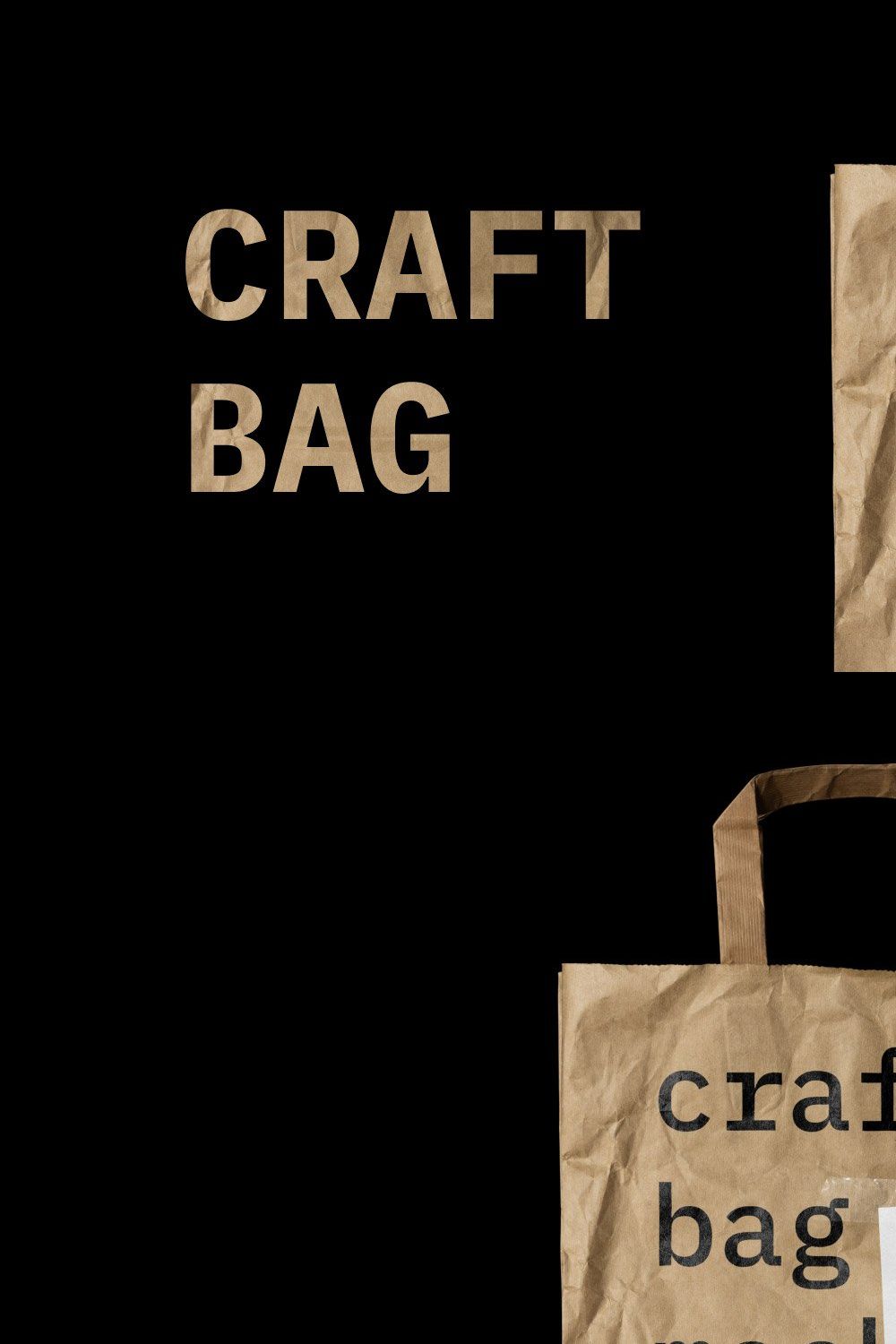Craft Bag Mockup pinterest preview image.