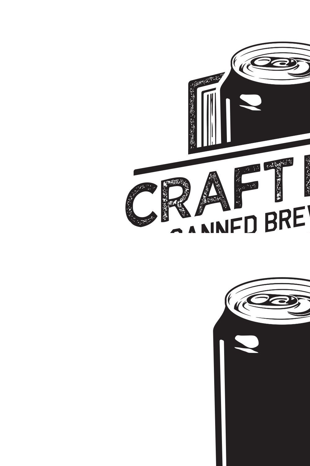 Craft Beer Can Logo pinterest preview image.