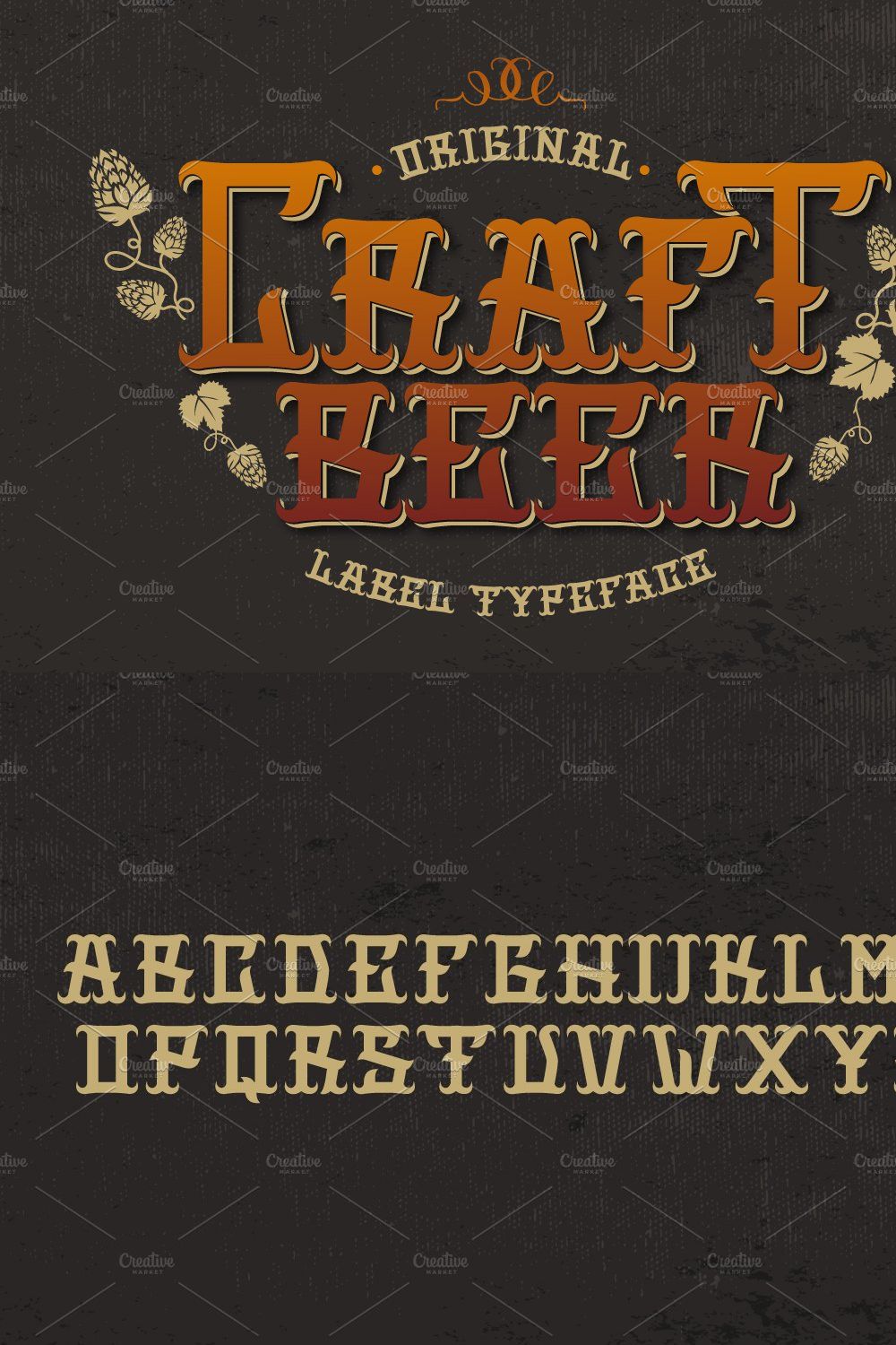 Craft Beer font & more pinterest preview image.