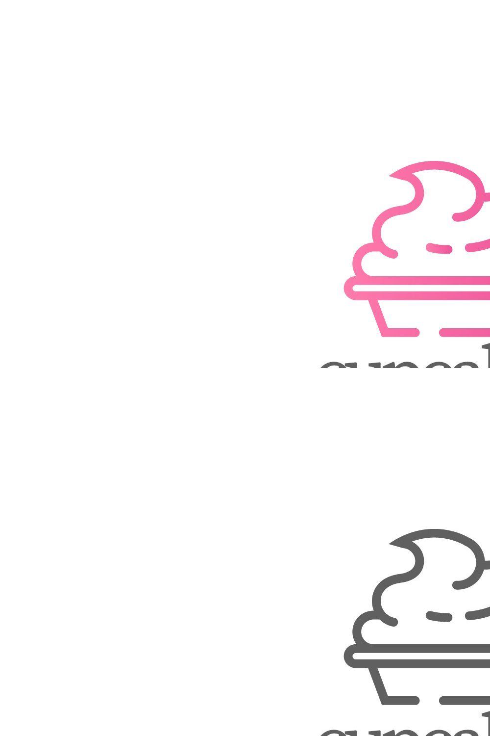 cupcakes logo pinterest preview image.