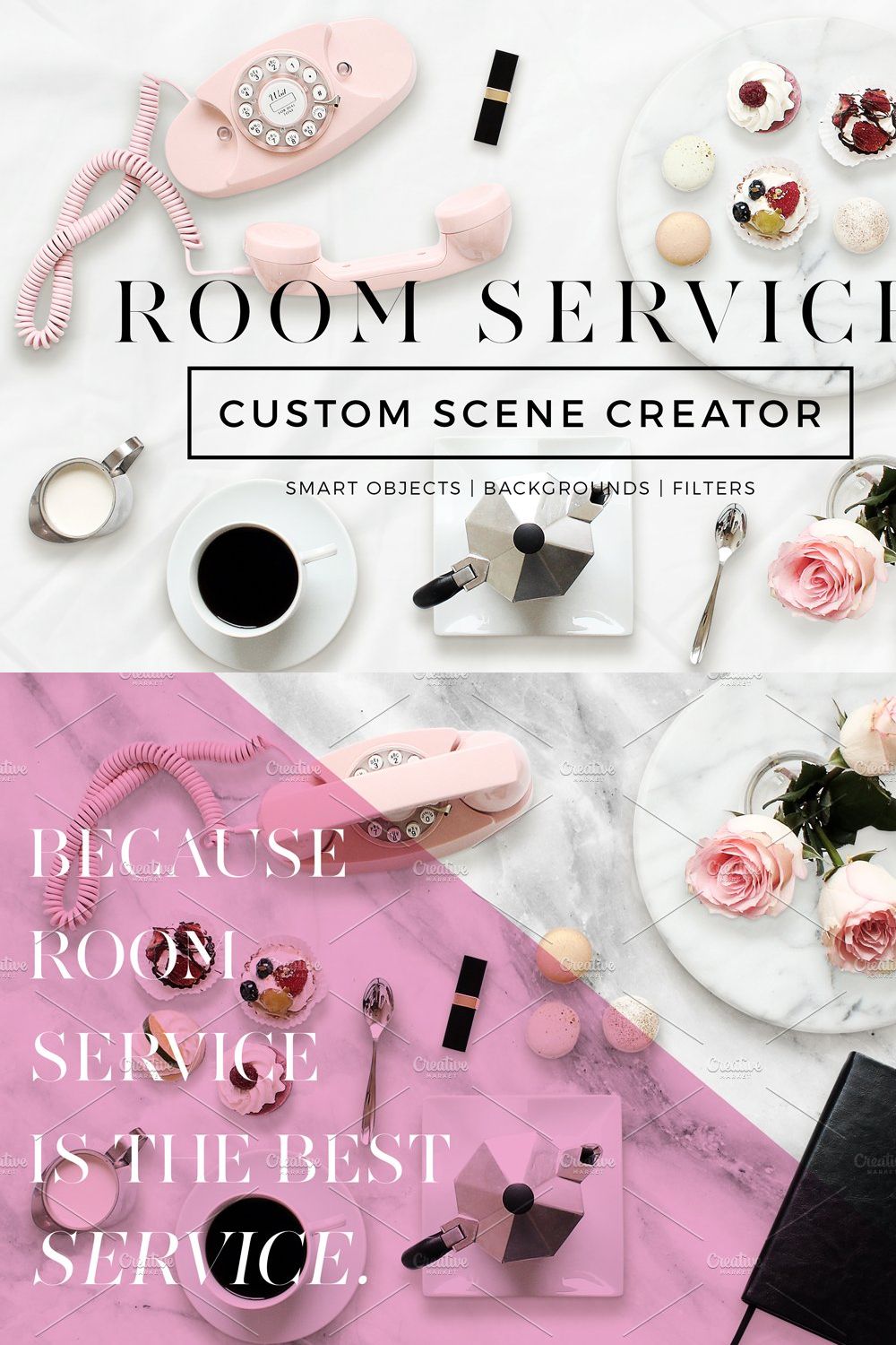 Custom Scene Creator- Room Service pinterest preview image.
