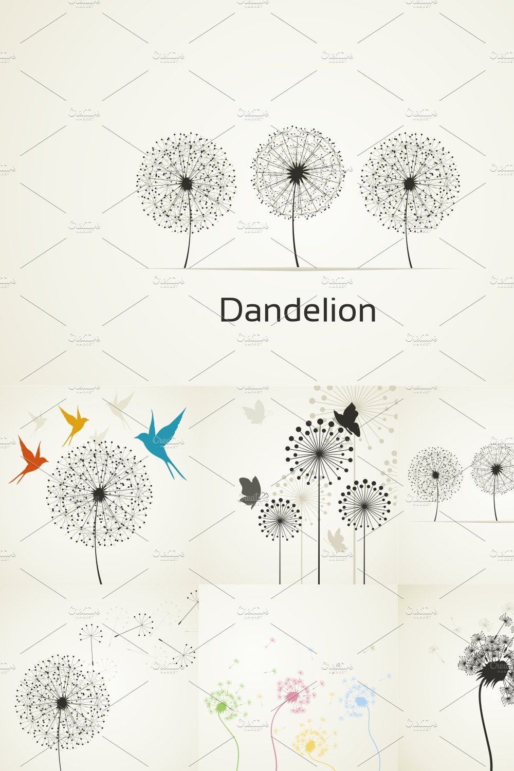Dandelion pinterest preview image.