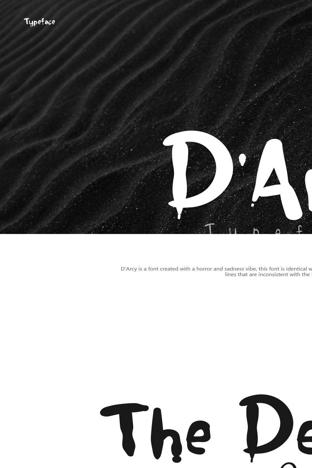 D'arcy Typeface pinterest preview image.