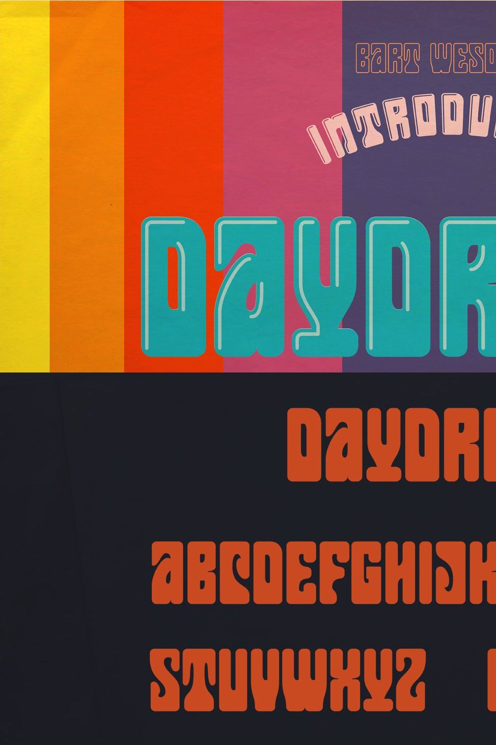 Daydream Font pinterest preview image.