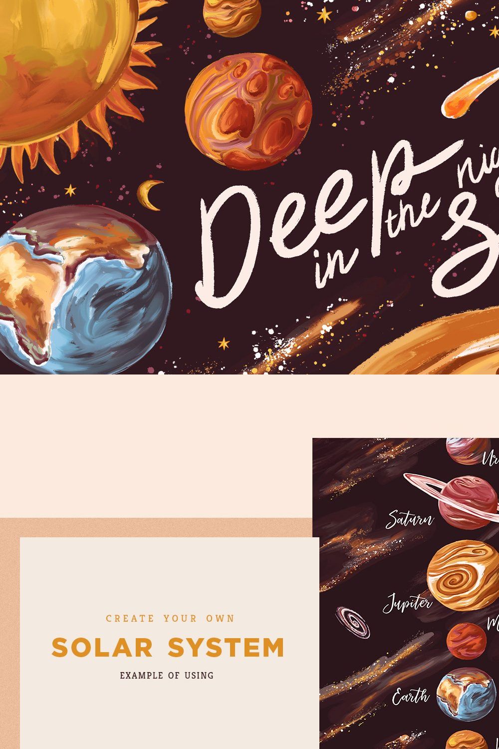 Deep In The Night Sky pinterest preview image.