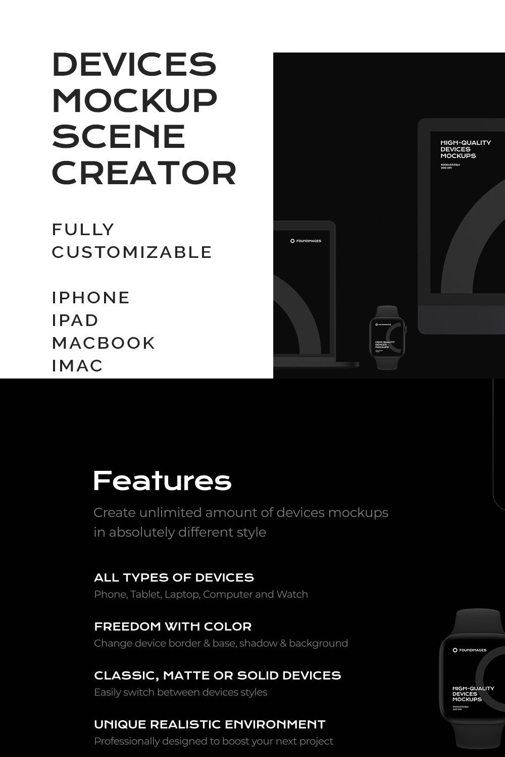 Device Scene Creator Bundle Phone pinterest preview image.