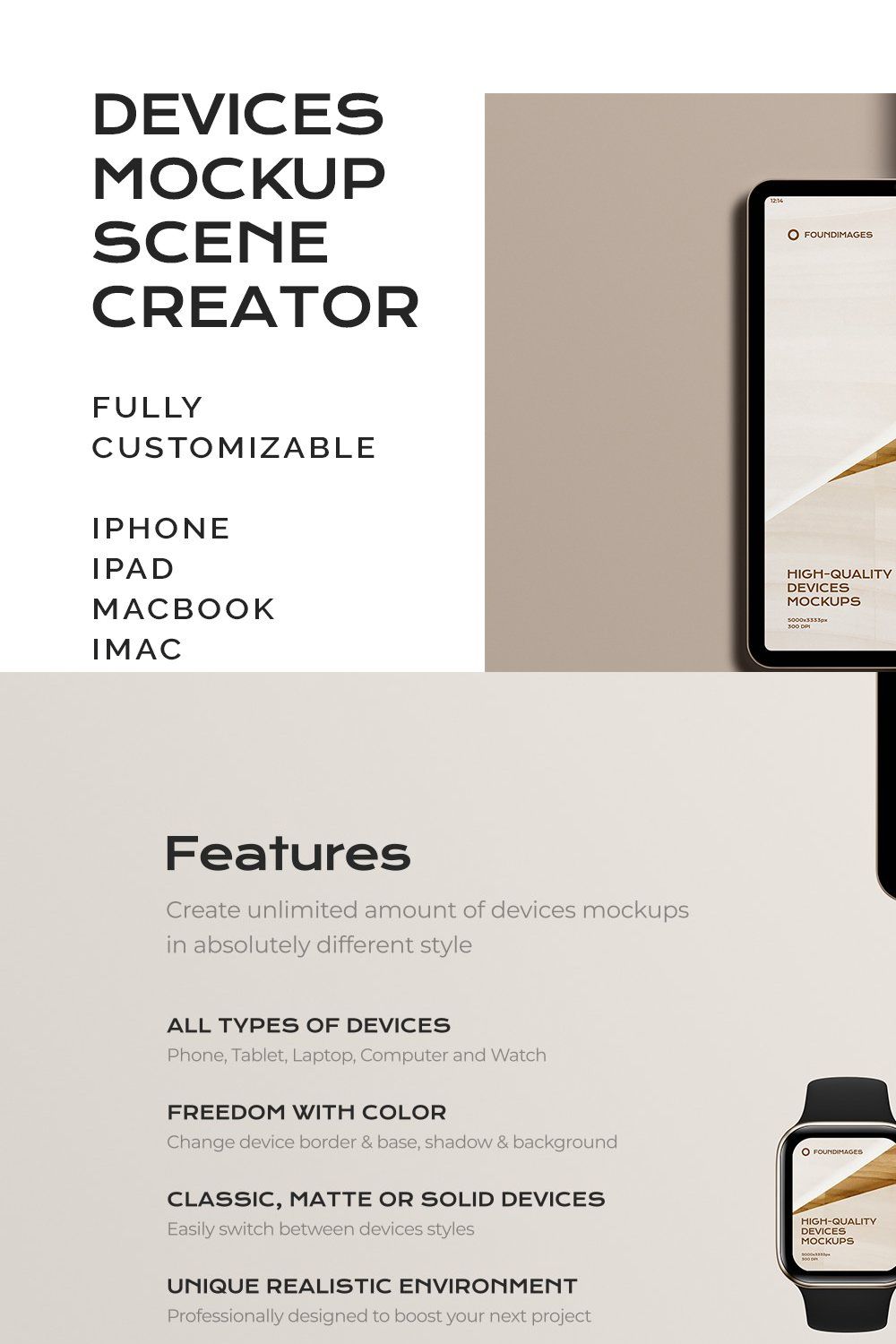 Device Scene Creator Bundle Phone pinterest preview image.