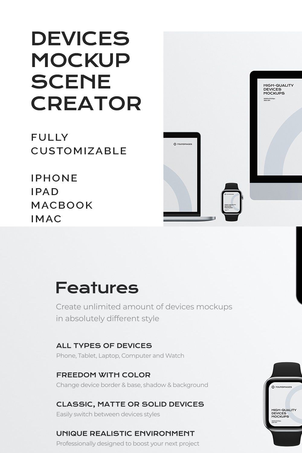 Device Scene Creator Bundle Phone pinterest preview image.