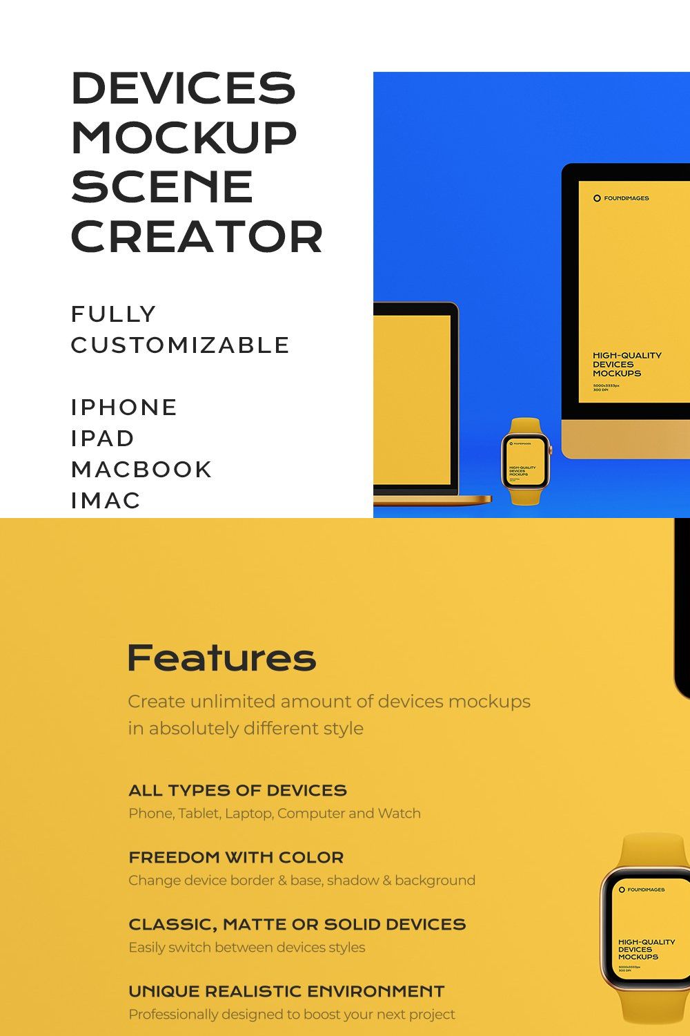 Device Scene Creator Bundle Phone pinterest preview image.