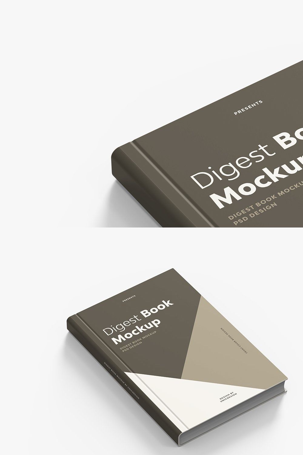 Digest Book Mockup pinterest preview image.