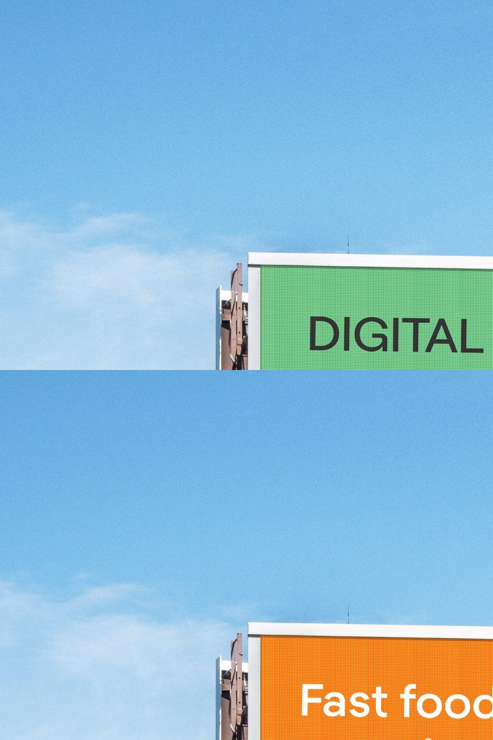 Digital Billboard Mockup PSD pinterest preview image.