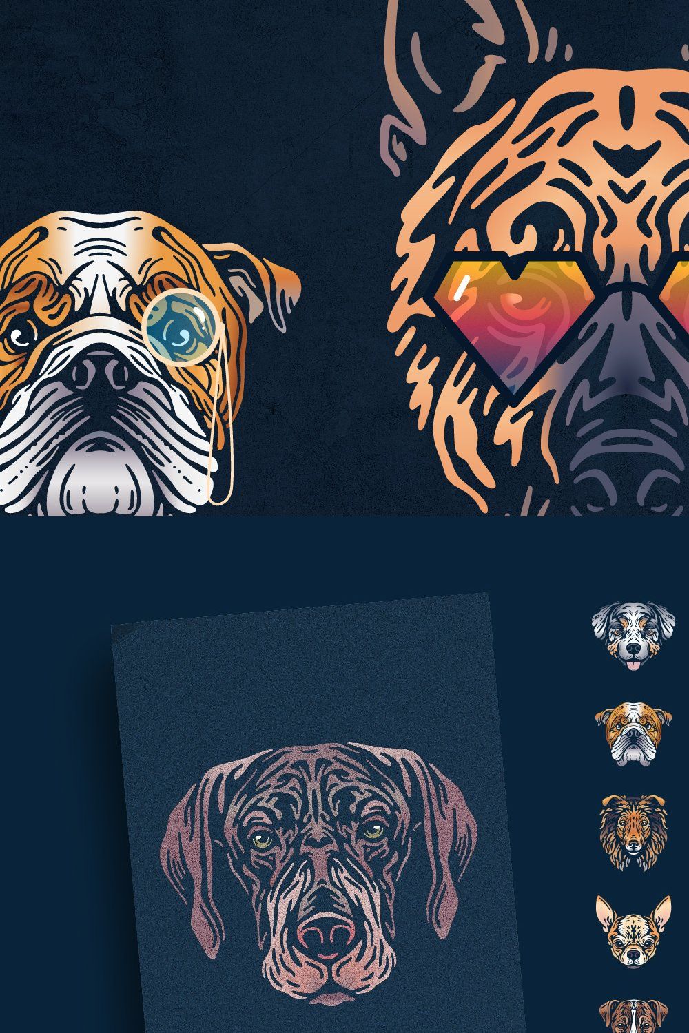 Dog Portraits & Extras pinterest preview image.