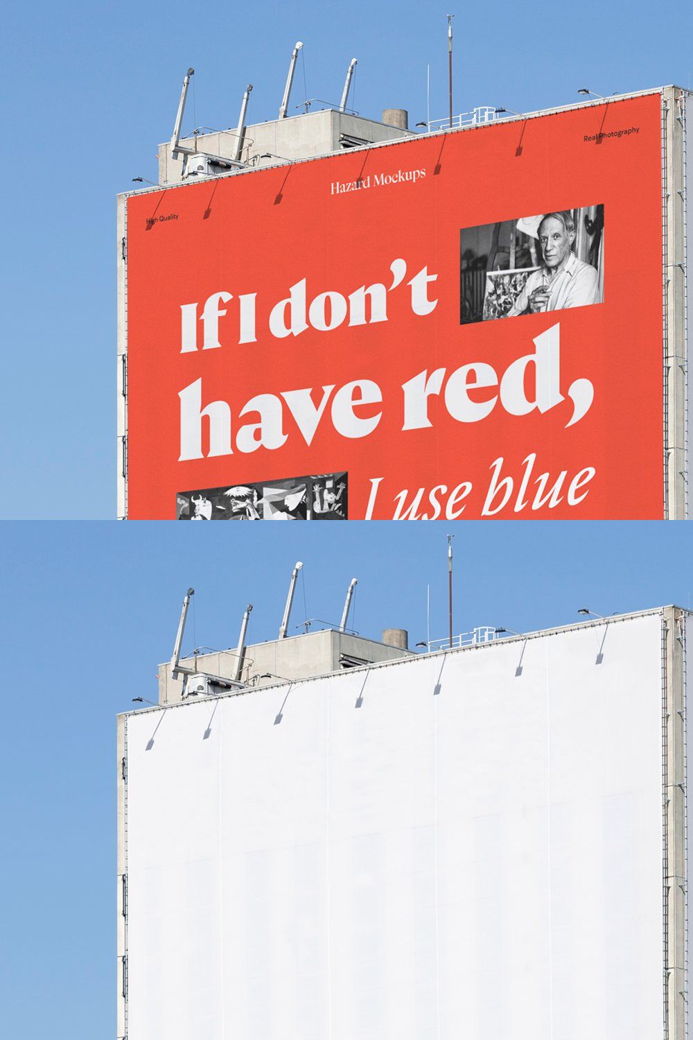 Double City Billboard Mockup pinterest preview image.