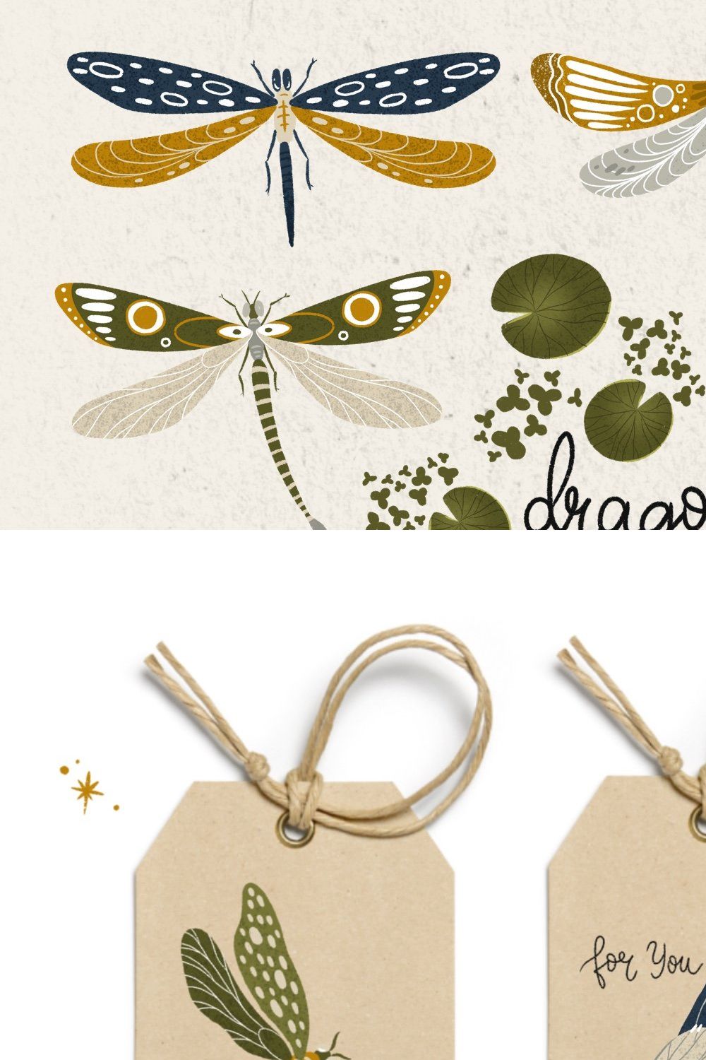 Dragonflies pinterest preview image.