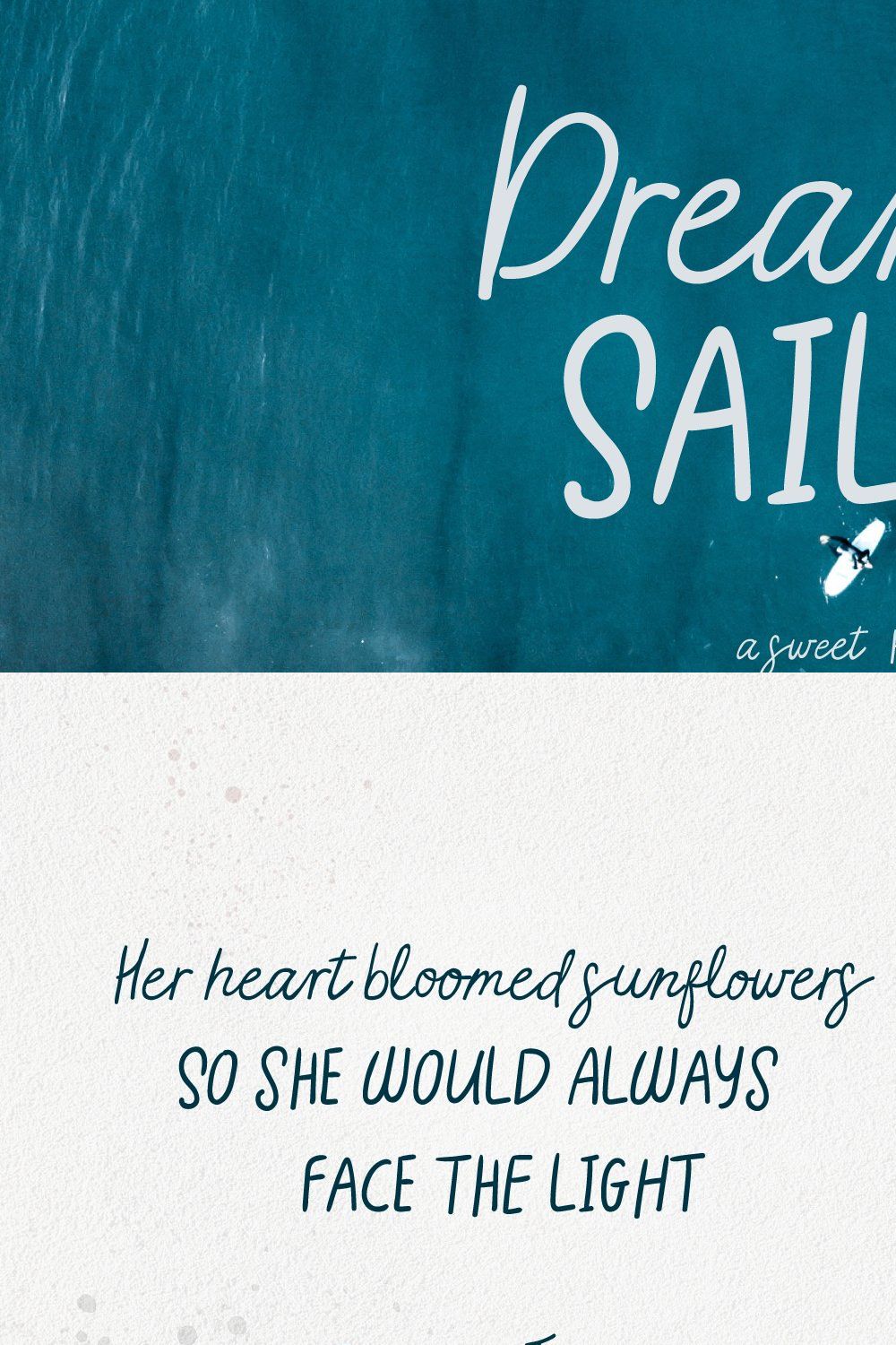 Dream Sailor Font Duo pinterest preview image.