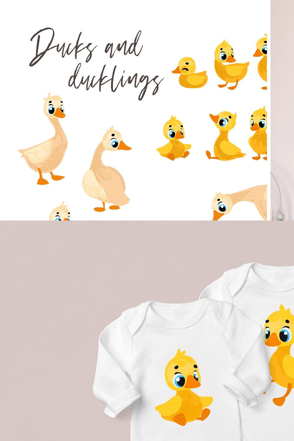 Ducks and ducklings pinterest preview image.