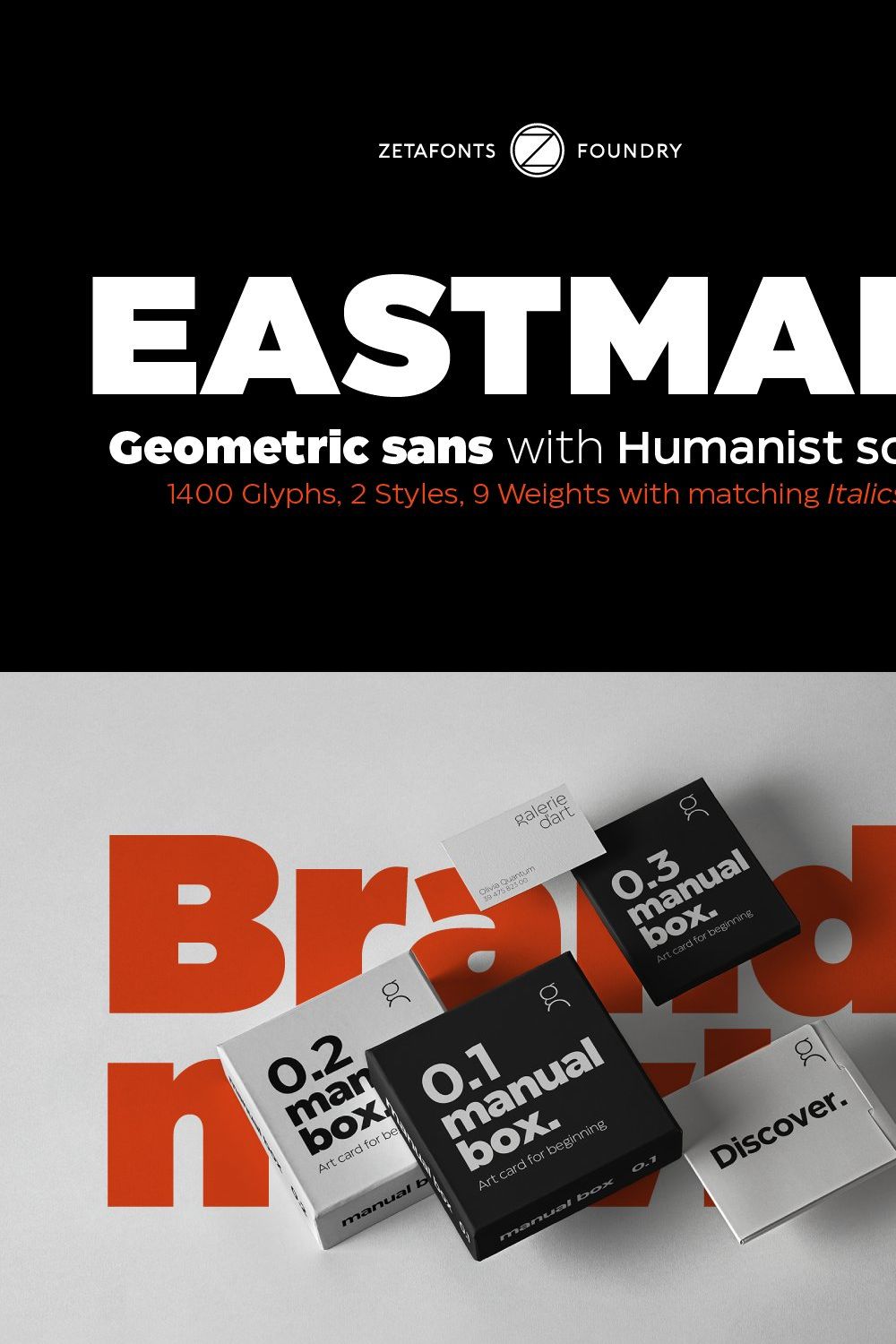 Eastman - 42 fonts pinterest preview image.