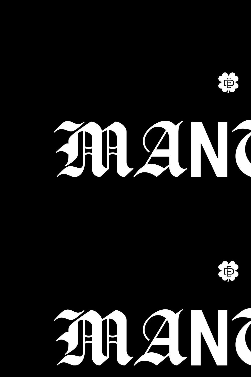 ED Manteca - Combination Typeface pinterest preview image.