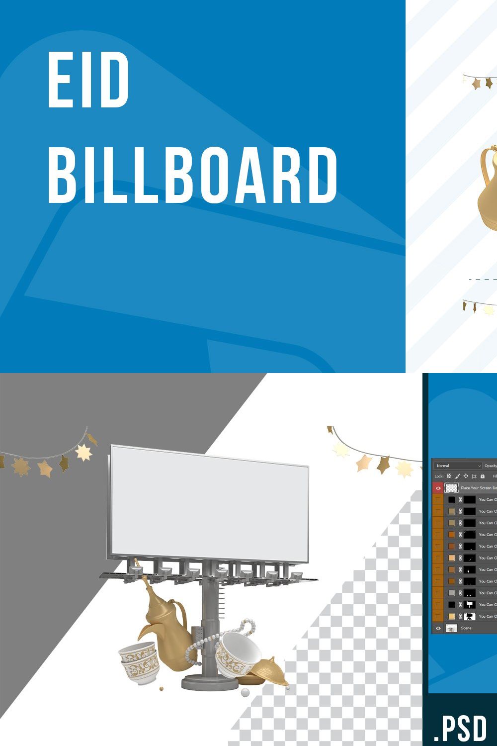 Eid Billboard pinterest preview image.