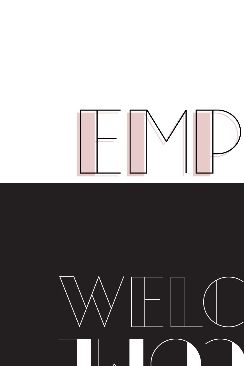 Empire | An Art Deco Font Duo pinterest preview image.